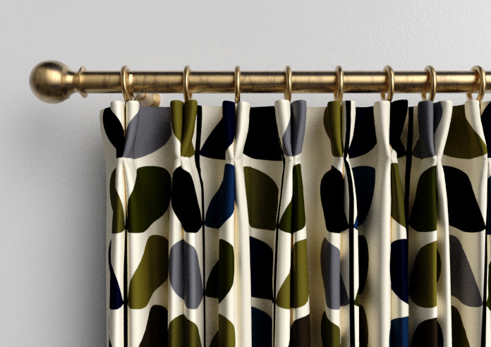 Orla Kiely Multi Stem, Moss - Made to Measure Curtains - Image 10